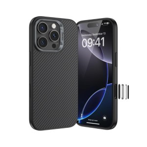 Benks ArmorPro MagSafe Case Kevlar iPhone 16 Pro 6.3 600D with Camera Control Button – Black
