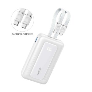 Anker Zolo Power Bank 10000mAh 35W Built-In Dual Type-C – White