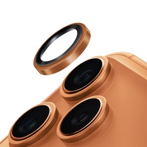Uniq Optix Prime Stainless Steel Frame Sapphire Camera Lens Protector iPhone 17 Pro 6.3″ / 17 Pro Max 6.9″- Sunset Chrome