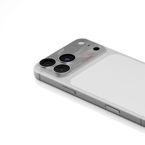 SKINARMA SONIX Full ALUMINIUM Camera Lens 17 Pro 6.3″ – Silver