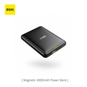 AOHi 4000mAh Magnetic PowerBank – Black