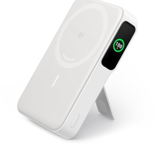 Anker MagGo Power Bank 10K Qi2 15W Ultra-Fast Magnetic Charging with Smart Display – White