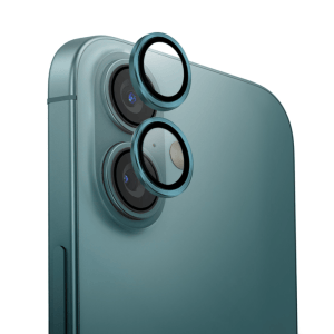 UNIQ OPTIX Aluminium Camera Lens Protector iPhone 16 6.1 / iPhone 16 Plus 6.7 – EMERALD