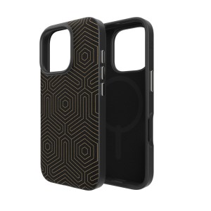Zagg London Snap Case 16 Pro Max 6.9″ – Black Hexagon