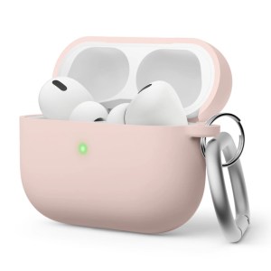 Elago AirPods Pro 2 Liquid Silicone Hang case (Triple Layer : PC, Liquid Silicone, Matte Coating) – Pink