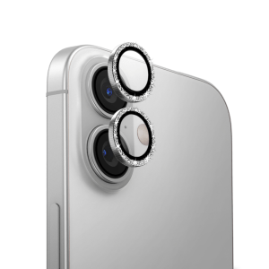 UNIQ OPTIX Aluminium Camera Lens Protector iPhone 16 6.1 / iPhone 16 Plus 6.7 – WHITE SHIMMER