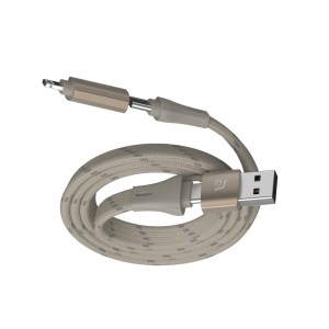 Adam Elements PeAk MF401 4-in-1 60W Magnetic Flat Charging Cable – Titanium