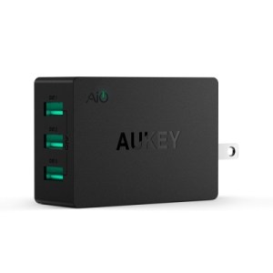 AUKEY 3-Port 30W Adaptive Charging USB Wall Charger PA-U35