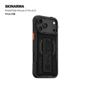 SKINARMA PHANTOM iPhone 17 Pro 6.3" - Black
