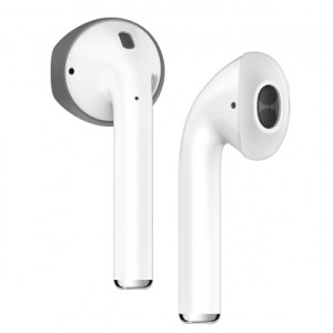 AirPods Secure Fit Cover – Dark Grey / White
