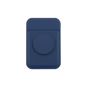 UNIQ FLIXA MAGNETIC CARD HOLDER AND POP-OUT GRIP-STAND – Blue