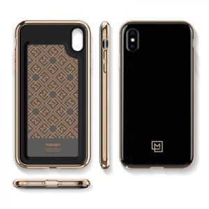 Spigen iPhone XS/X 5.8″ Case La Manon étui Gold Black (Ver.2) 063CS25310