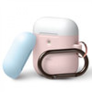 A2 Duo Hang Case [Body-Pink/Top-White, Pastel Blue]