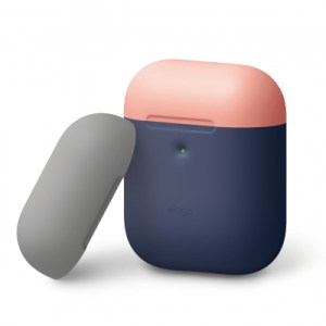 A2 Duo Case elago A2 Duo Case [Body-Jean Indigo/Top-Peach, Medium Grey]