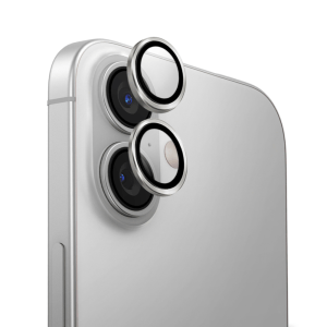 UNIQ OPTIX Aluminium Camera Lens Protector iPhone 16 6.1 / iPhone 16 Plus 6.7 – Silver