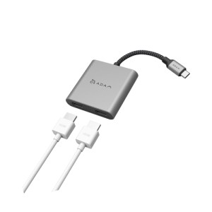 CASA Hub H2 USB 3.1 Type-C to 2 x HDMI MST Display Hub – Gray