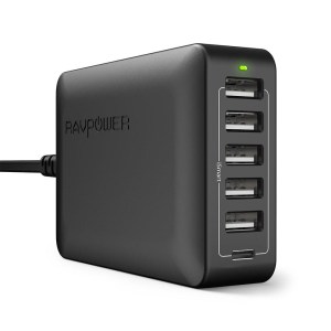 RAVPower RP-PC033 60W 6-Port Desk Charger – Black
