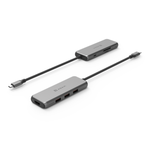 CASA Hub A07 USB-C Gen2 SuperSpeed 7-in-1 Hub – Gray 