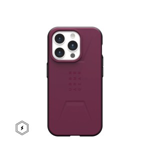 UAG Civilian MagSafe  iPhone 15 Pro 6.1 - Bordeaux
