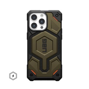 UAG Monarch Pro MagSafe iPhone 15 Pro Max 6.7 – Kevlar Element Green
