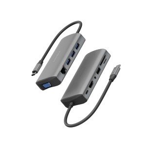 Energea ALUHUB MAX,11-in-1 Aluminium Alloy Charging Hub – Gunmetal