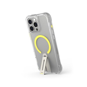 SKINARMA HELIX 16 Pro 6.3 Mag-Charge + 360° ROTATING STAND – Clear