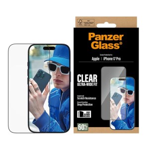 PanzerGlass Ultra Wide Fit Clear iPhone 17 Pro 6.3″