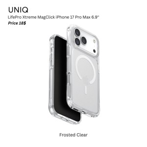 Uniq Hybrid LifePro Xtreme MagClick  iPhone 17 Pro Max 6.9″ – Frost Clear
