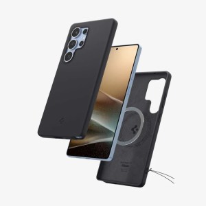 Spigen Silicone Fit ( Mag Fit ) S25 Ultra - Black