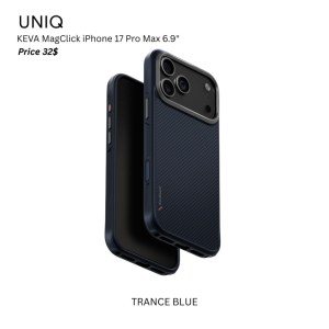Uniq HYBRID KEVA MagClick  iPhone 17 Pro Max 6.9″ – TRANCE BLUE