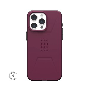 UAG Civilian MagSafe  iPhone 15 Pro Max 6.7 – Bordeaux