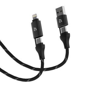 Adam Elements PeAk MS401 4-in-1 60W Magnetic Charging Cable – Black