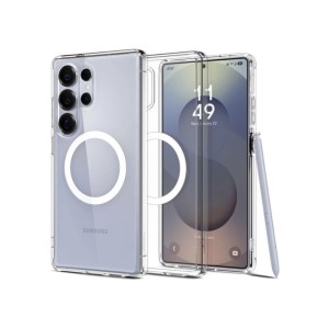 Spigen Ultra Hybrid MagFit For S25 Ultra – Clear White