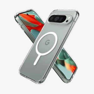 Spigen Ultra Hybrid Metal Ring ( MagFit ) Pixel 9 Pro XL – Crystal Clear