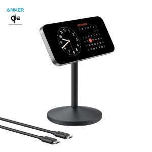 Anker Ultra-Fast Qi2 Charging Stand with USB-C Cable – Black