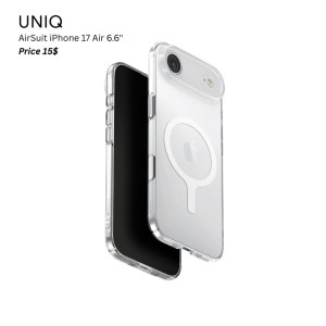 Uniq Hybrid AirSuit MagClick iPhone Air 6.5″ – Glossy Clear