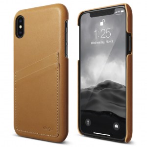 Genuine Leather for iPhone X/Xs – Brown