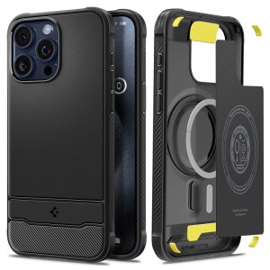 Spigen Rugged Armor MagFit 15 Pro Max 6.7 – Black