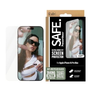 SAFE by PanzerGlass Ultra Wide Fit iPhone 16 Pro Max 6.9 – Clear