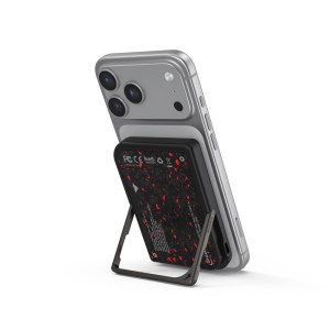 SKINARMA NEXUS Magnetic Power Bank 5K 20W with Smart Kick-Stand – Vektor Black / Red