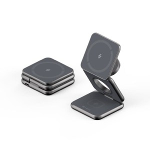 Mag 3 Magnetic 3-in-1 Foldable Travel Charging Station -Gray