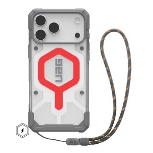 UAG Pathfinder Clear MagSafe 17 Pro Max 6.9 – Active Lava Case + Active Lava Lanyard