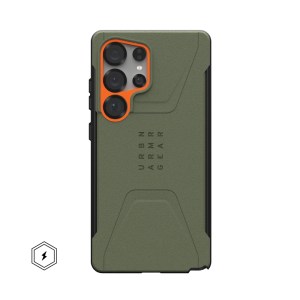 UAG Civilian MagSafe S25 Ultra – Olive/Orange