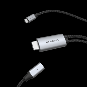 CASA H180 USB-C to 4K 60Hz HDMI Cable with PD 100W Gray