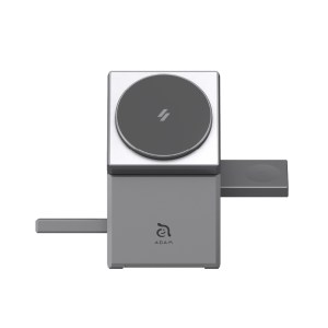 Mag Qube Qi2 3-in-1 Intelligent Charging Station – Titanium