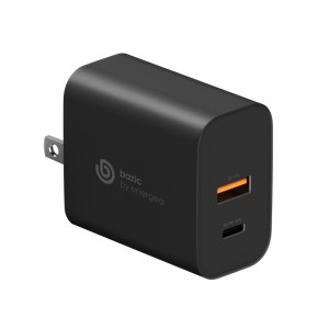 BAZIC GOPORT PD30+, PD/PPS USB-C + QC USB-A PORT WALL CHARGER, 30W (US) – BLACK