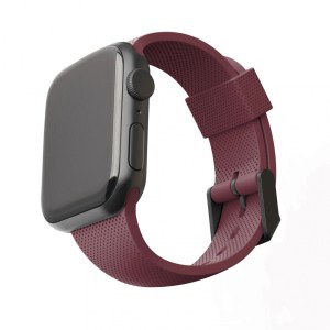 [U] Apple Watch 44/42mm DOT Silicone Strap – Aubergine