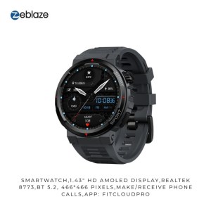 Zeblaze Ares 3 Plus Ultra HD AMOLED Display – Black