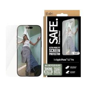 SAFE by PanzerGlass Ultra Wide Fit iPhone 16 Pro 6.3 – Clear