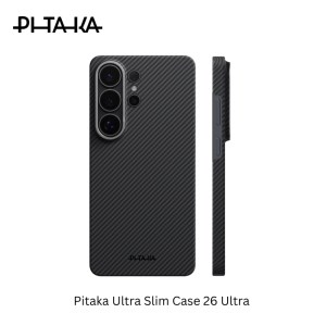 Pitaka Ultra-Slim Case S26 Ultra – Black/Grey Twill